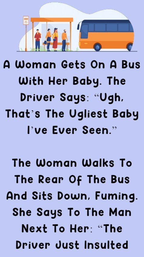 A Woman Gets On A Bus With Her Baby