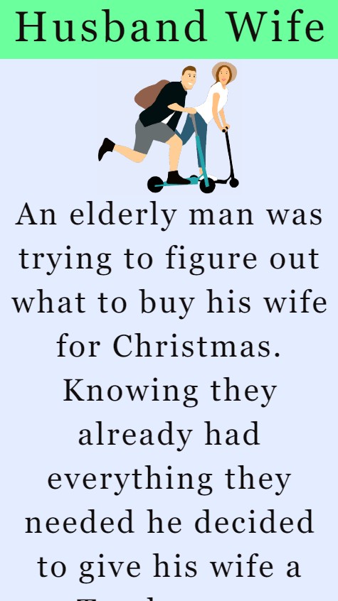 An Elderly Man Was Trying To Figure Out What To Buy His Wife