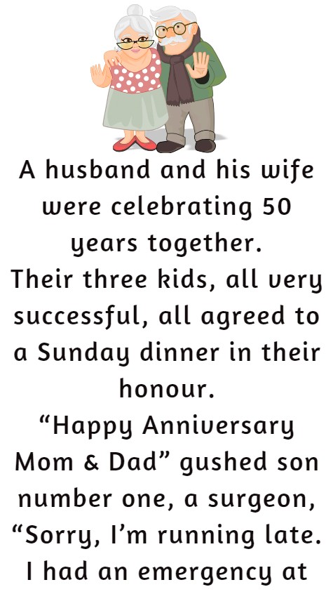 An Old Couple Were Celebrating 50 Years