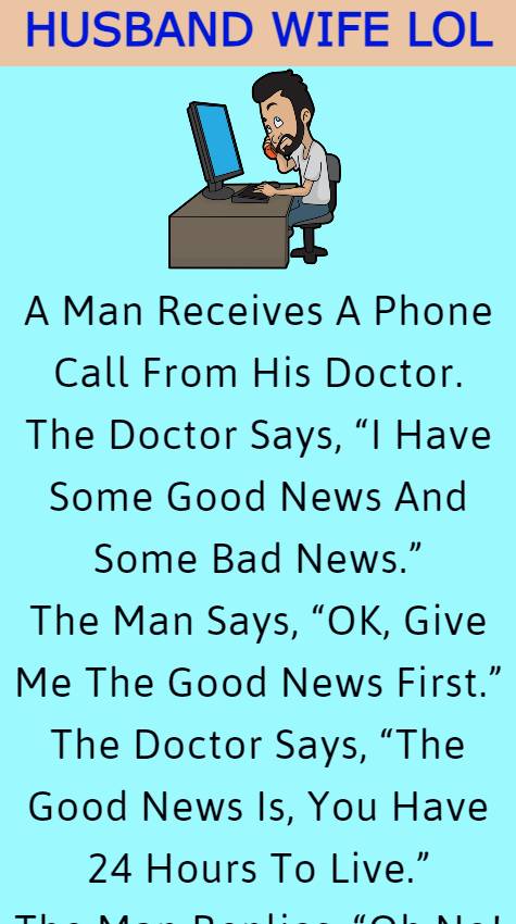 A Man Receives A Phone Call