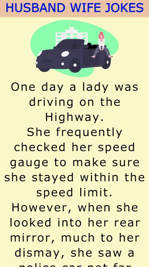 Lady was driving on the Highway