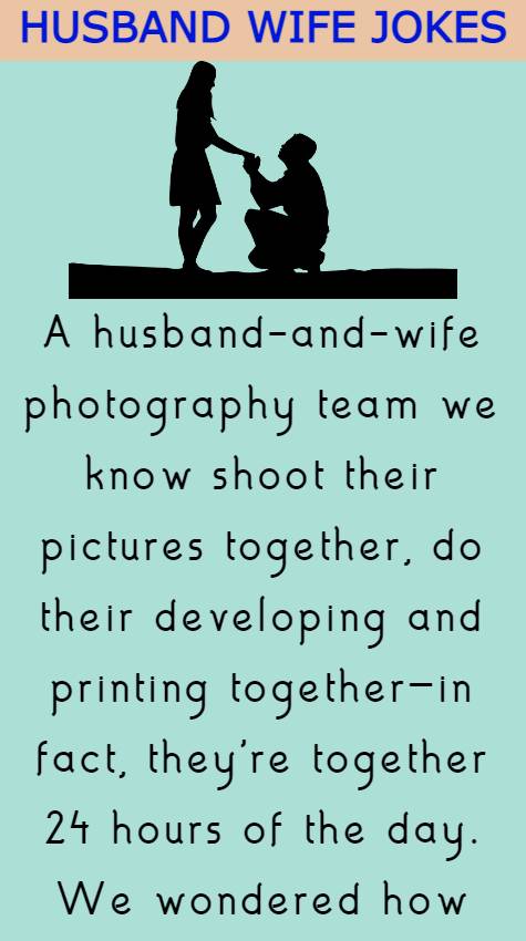 A husband and wife photography 