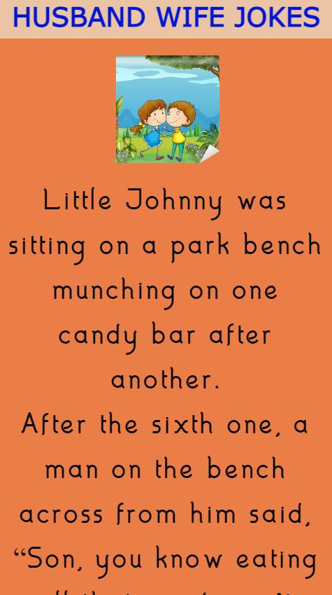 Johnny was sitting on a park 