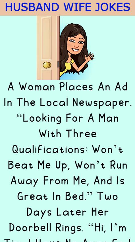 A Woman Places An Ad In The Local Newspaper