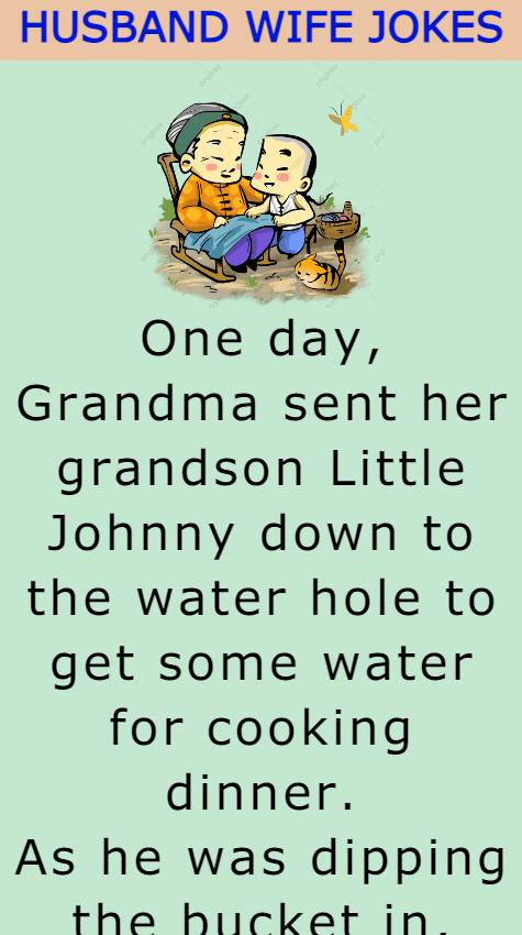 Little Johnny down to the water hole