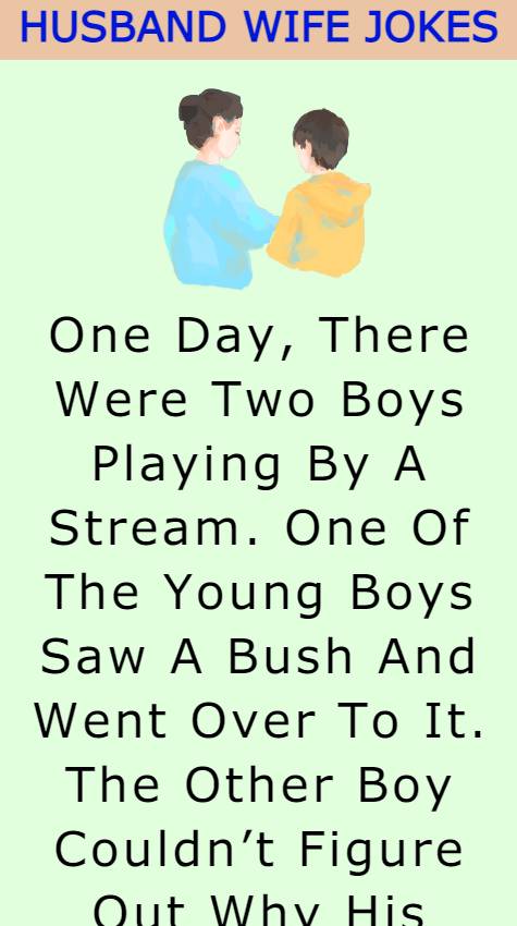 One Day There Were Two Boys Playing