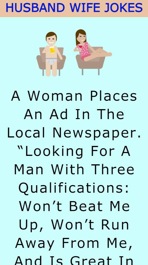 A Woman Places An Ad In The Local Newspaper