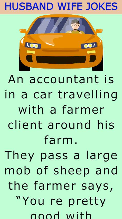An accountant is in a car travelling 
