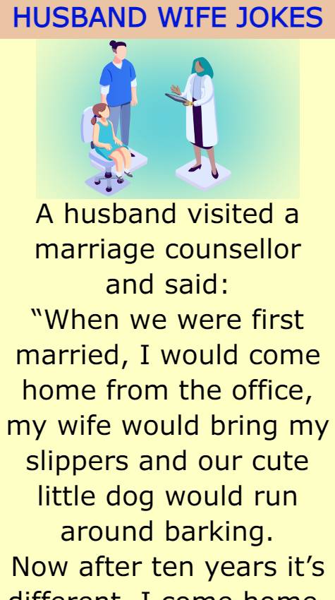 A husband visited a marriage counsellor