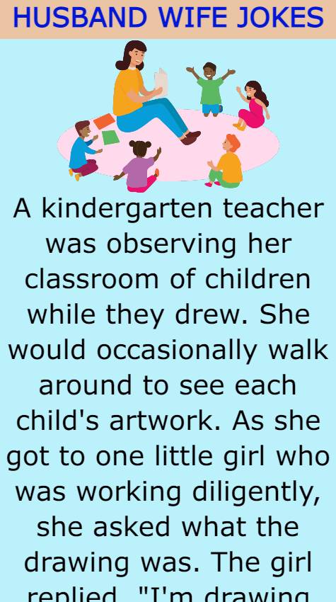 A kindergarten teacher was observing her classroom