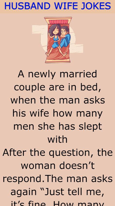 A newly married couple are in bed