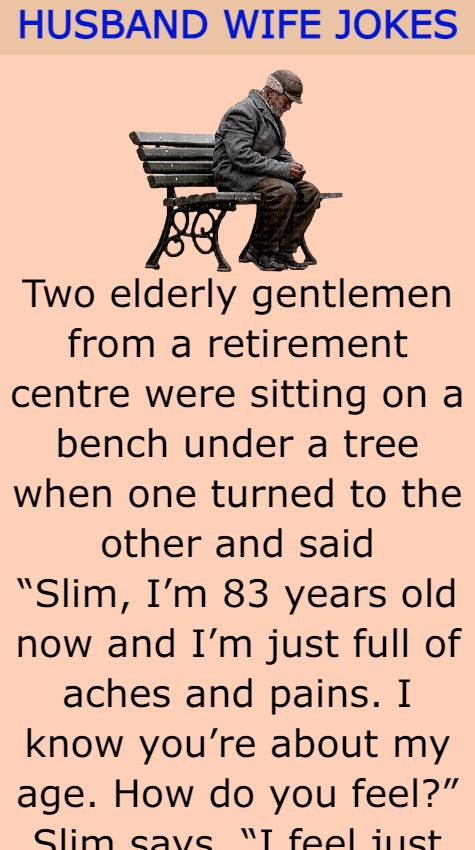Two elderly gentlemen from a retirement centre