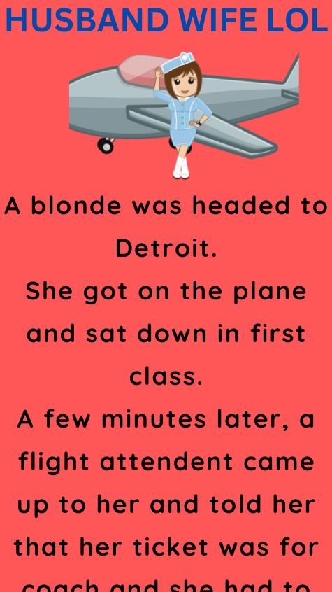 A blonde was headed to Detroit