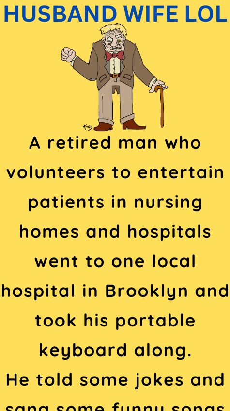 A retired man who volunteers