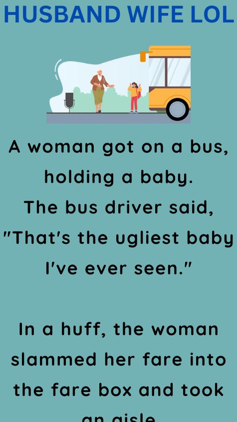 A woman got on a bus