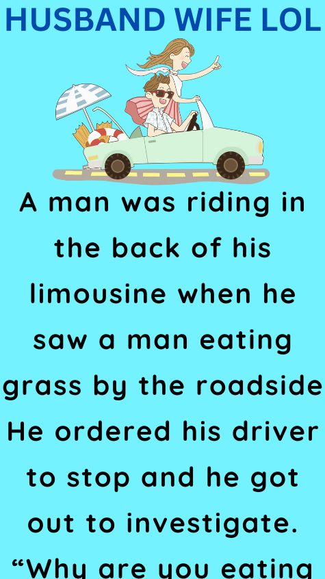 A man was riding in the back of his limousine