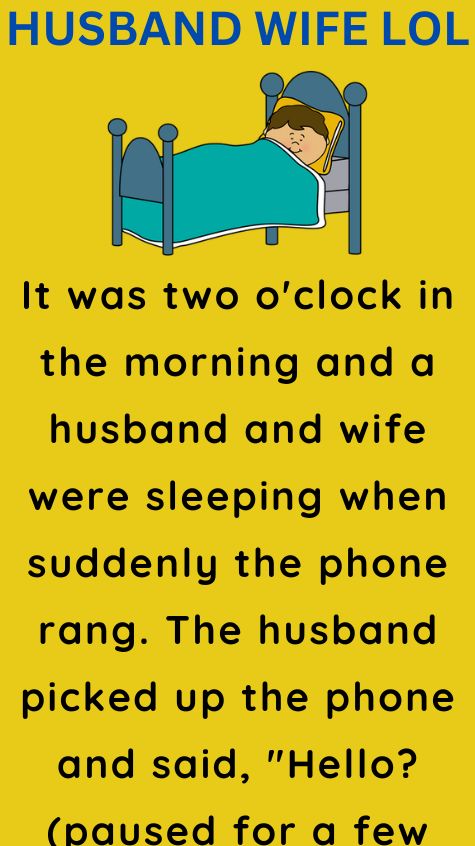 Husband and wife were sleeping