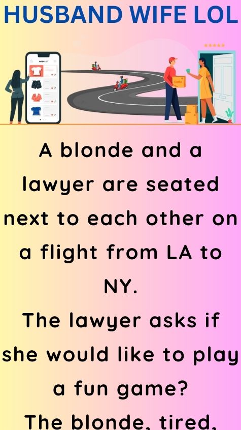 A blonde and a lawyer are seated