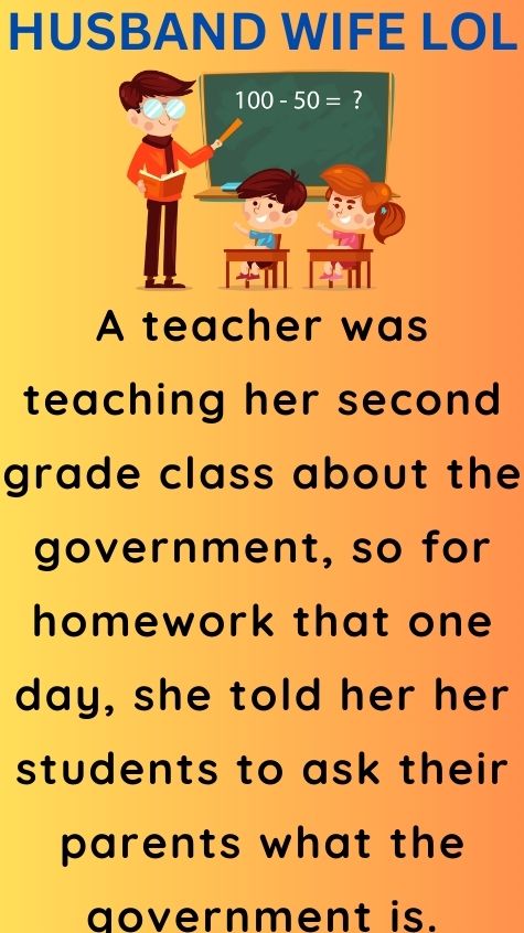 A teacher was teaching her second grade