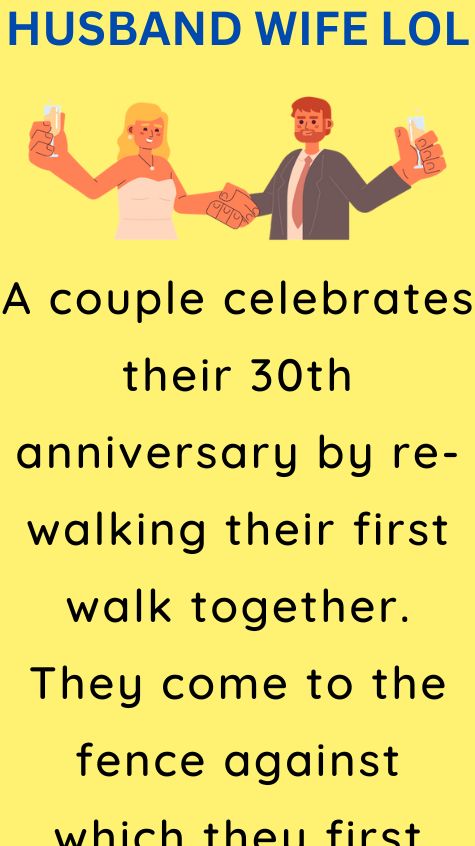 A couple celebrates their 30th anniversary