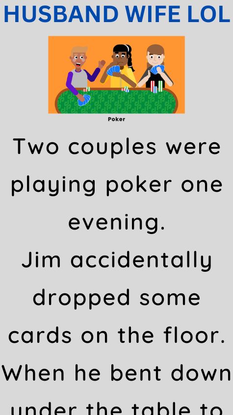 Two couples were playing poker