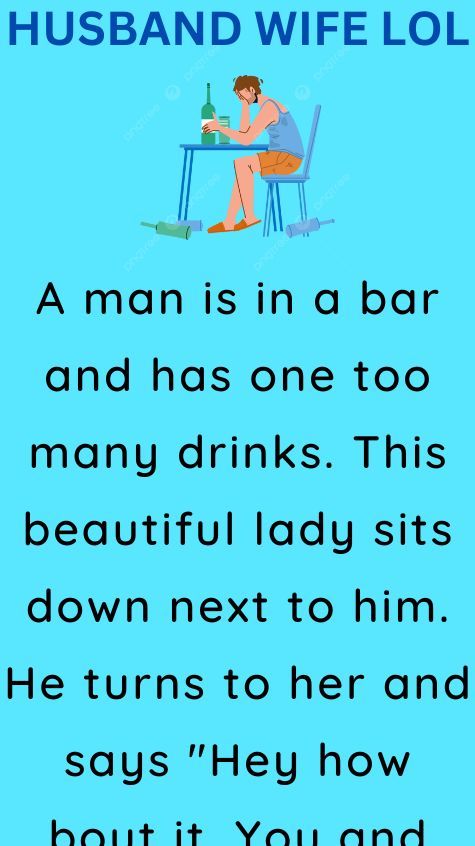 A man is in a bar and has one too many drinks