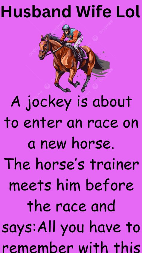 A jockey is about to enter an race on a new horse
