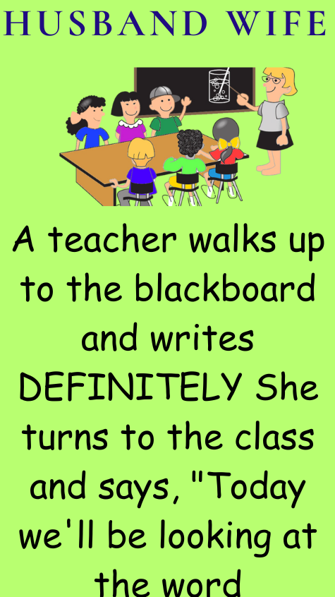 A teacher walks up to the blackboard