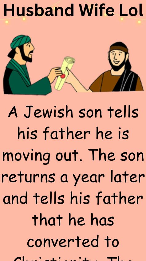 A Jewish son tells his father he is moving out