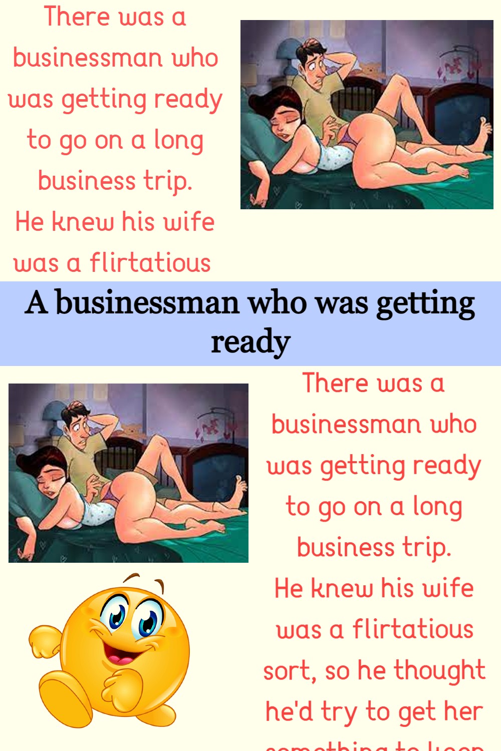 A businessman who was getting ready - Funny Story