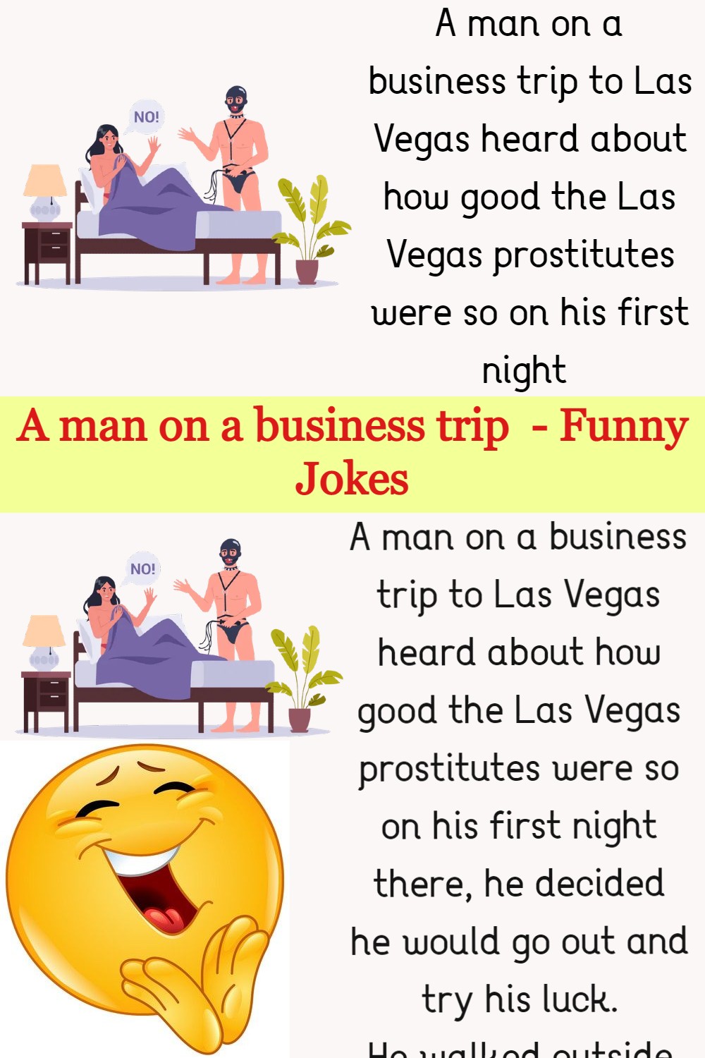 A man on a business trip - Funny Jokes