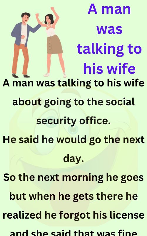 A man was talking to his wife - Funny Jokes