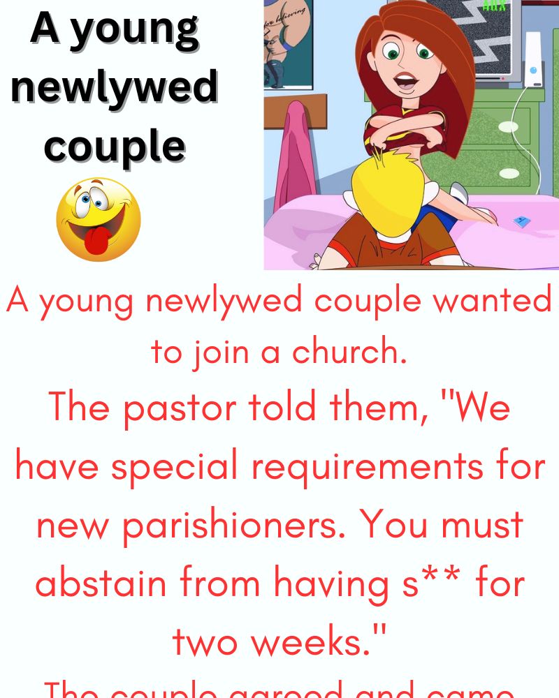 A young newlywed couple