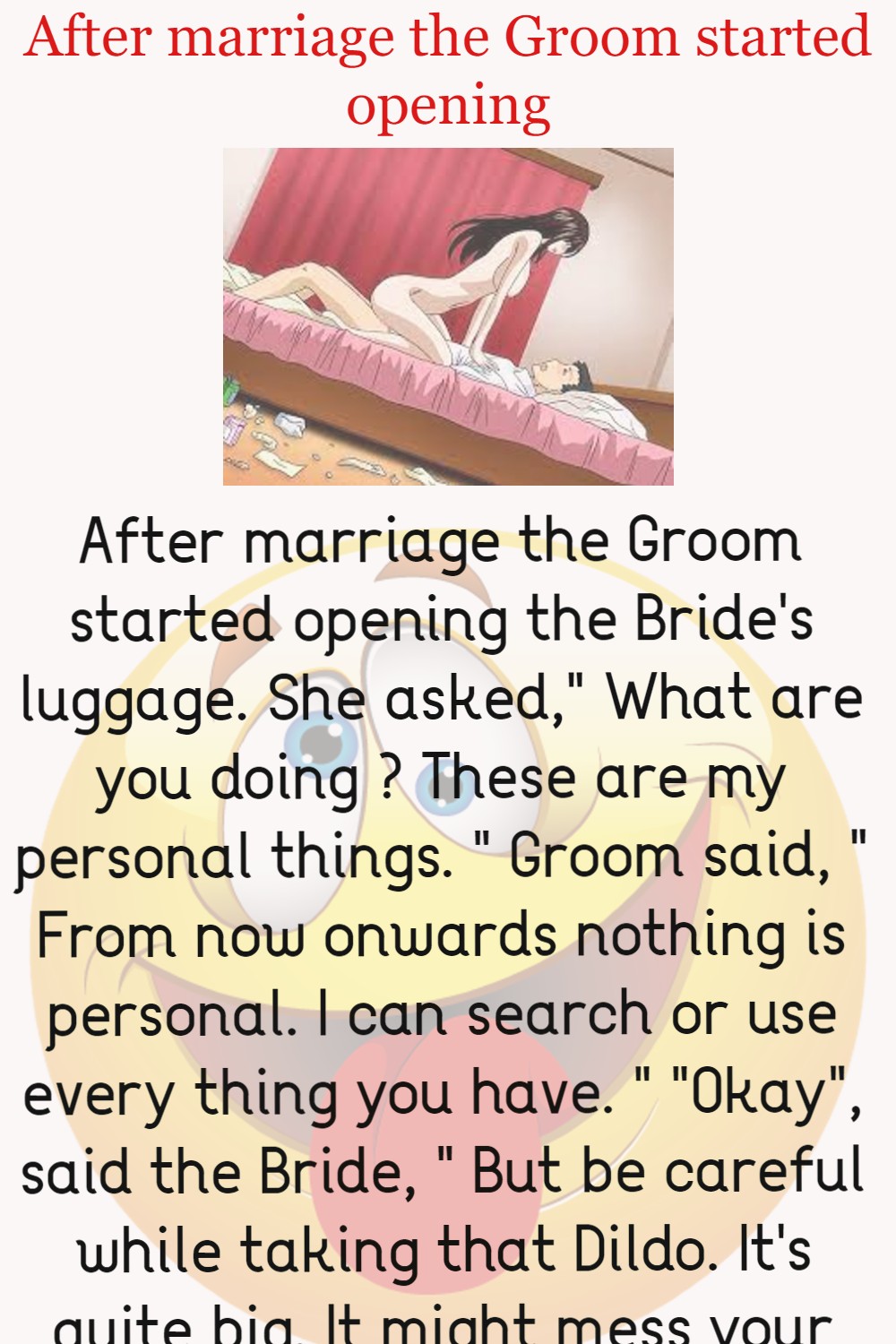 After marriage the Groom started opening - Funny Joke