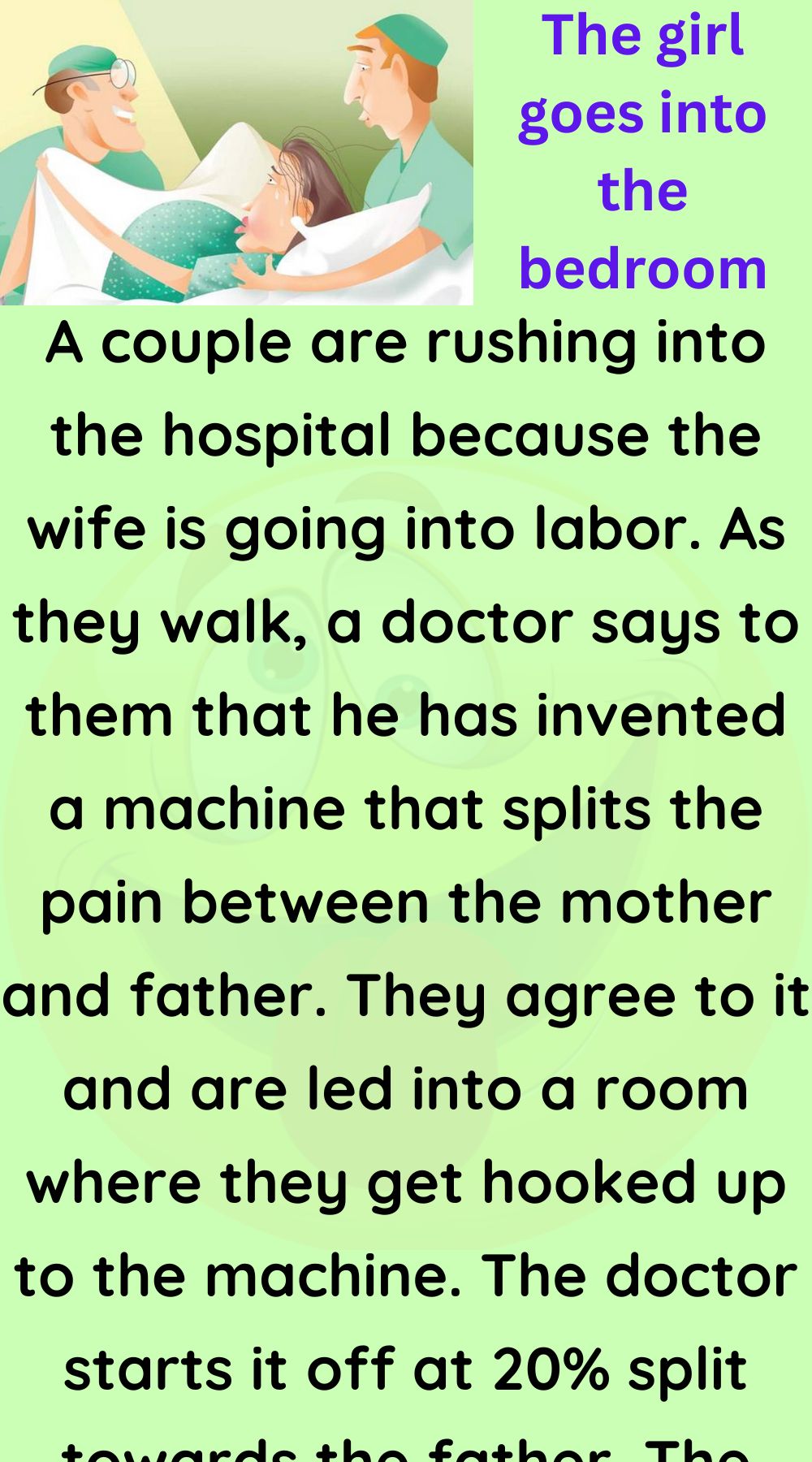 The wife is going into labor - Funny Story