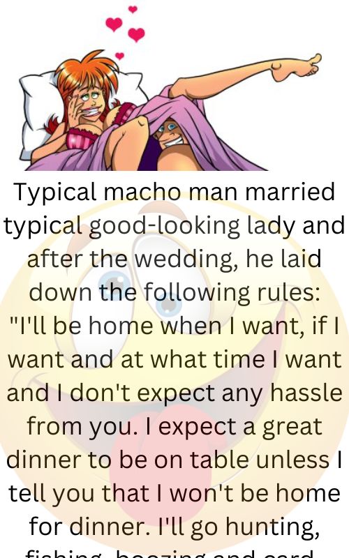 Typical macho man married