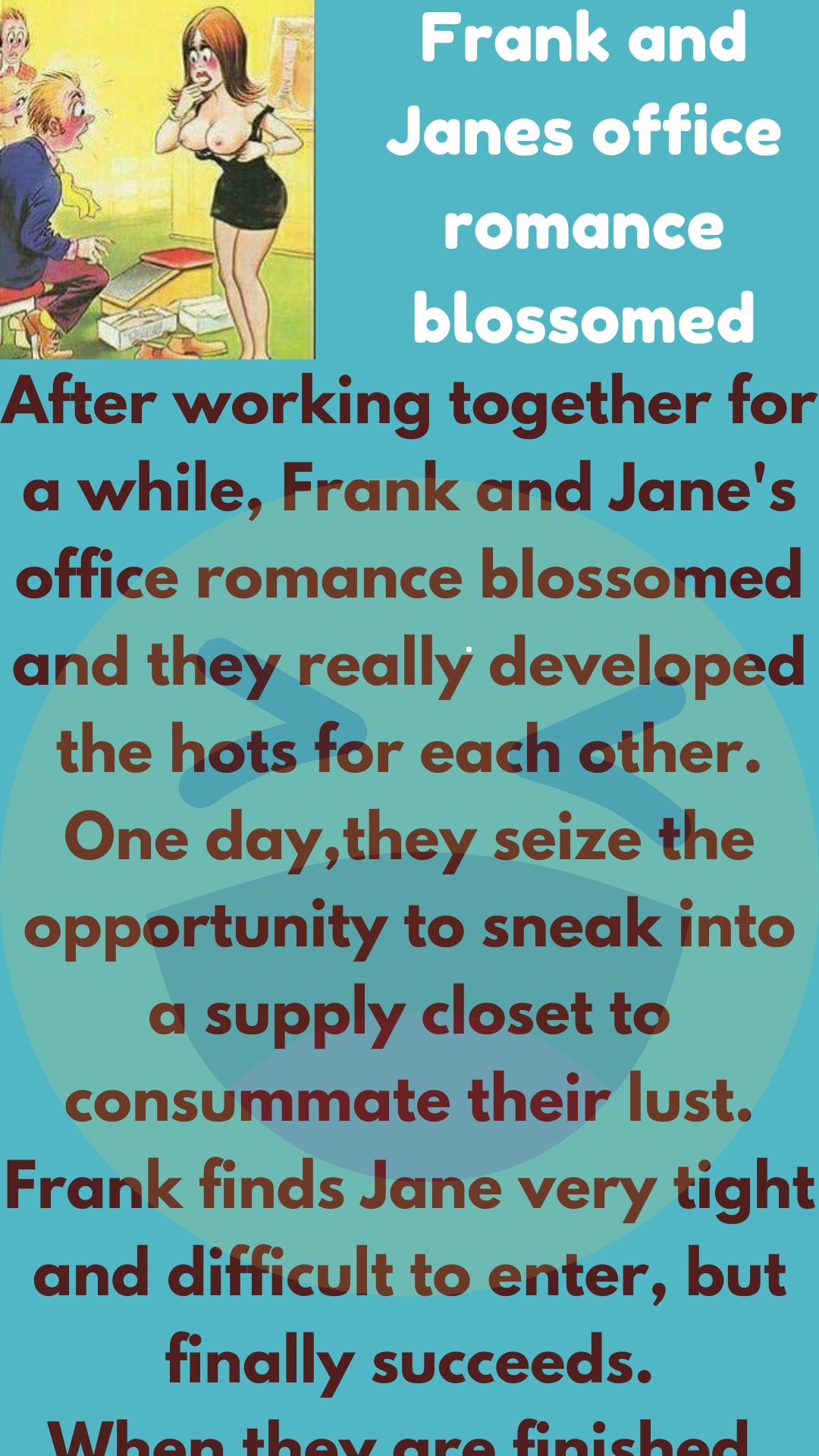 Frank and Janes office romance blossomed