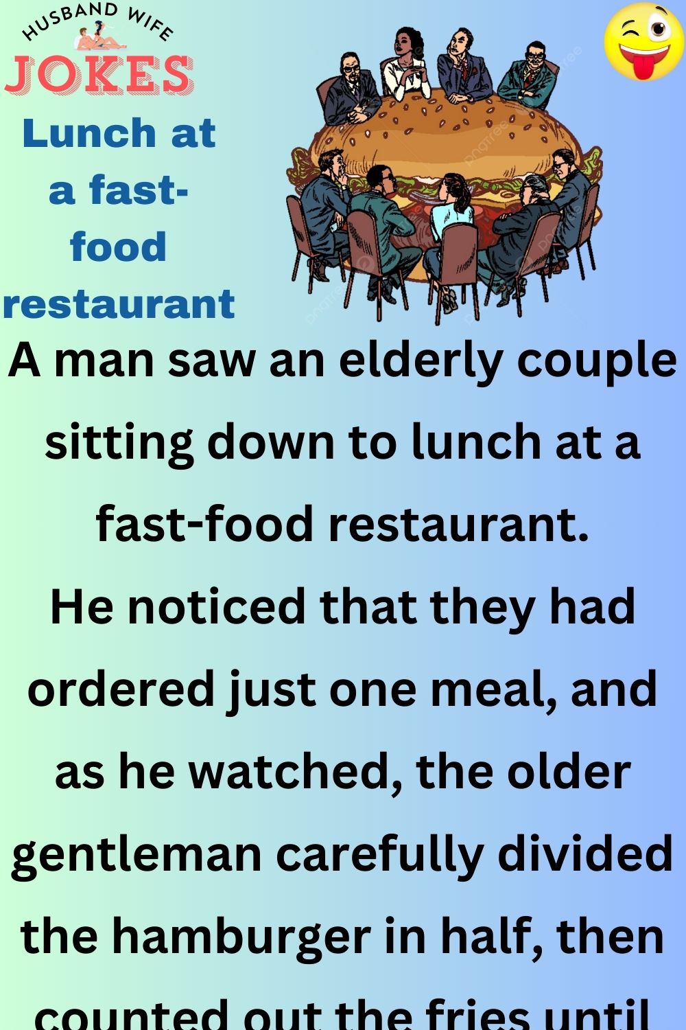 Lunch at a fast-food restaurant