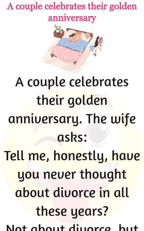 A couple celebrates their golden anniversary