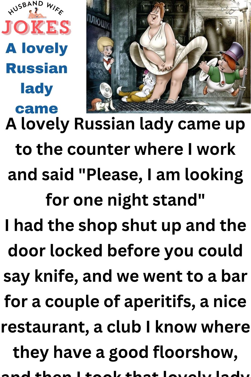 A lovely Russian lady came