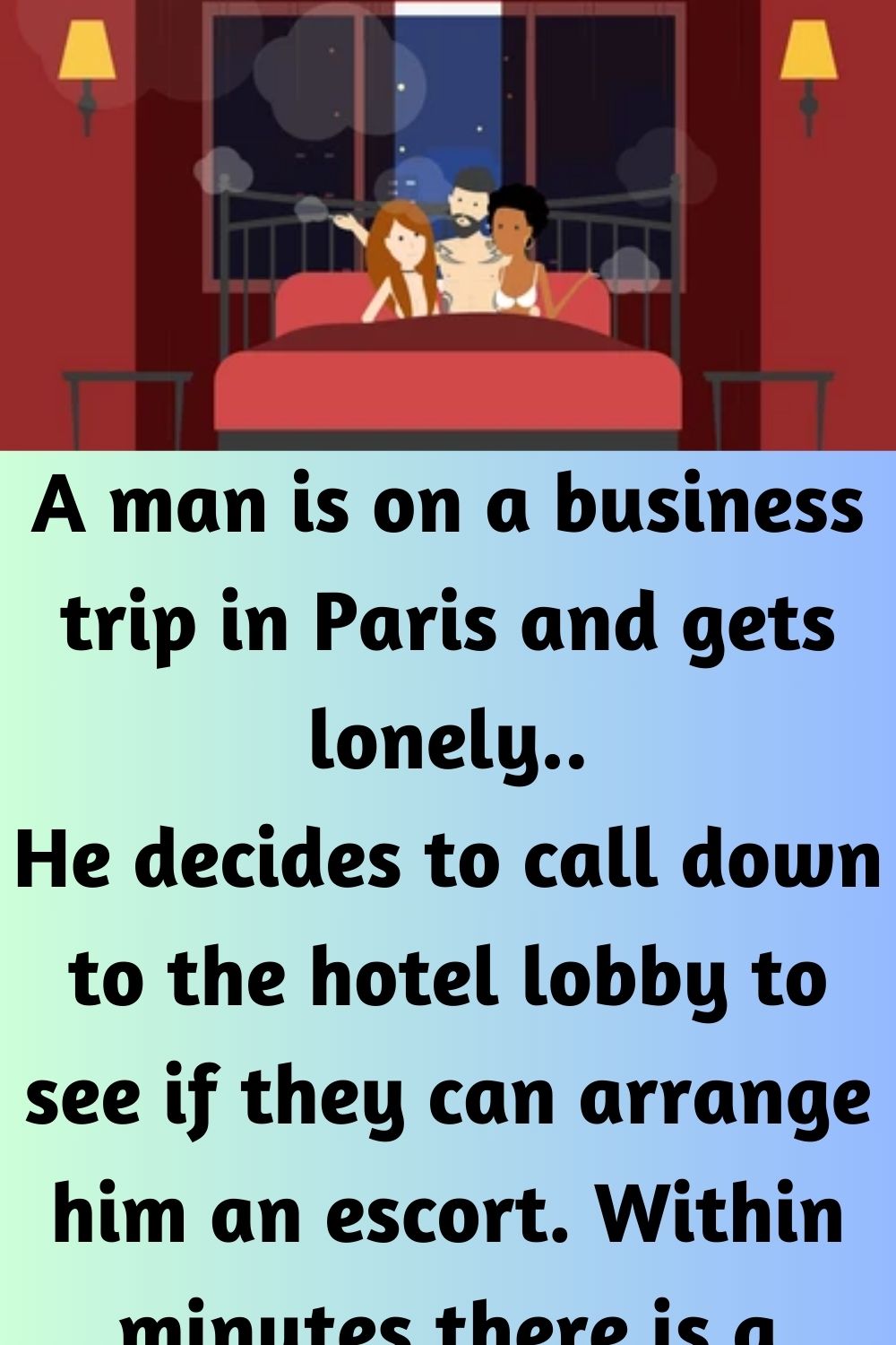 A man is on a business trip in Paris