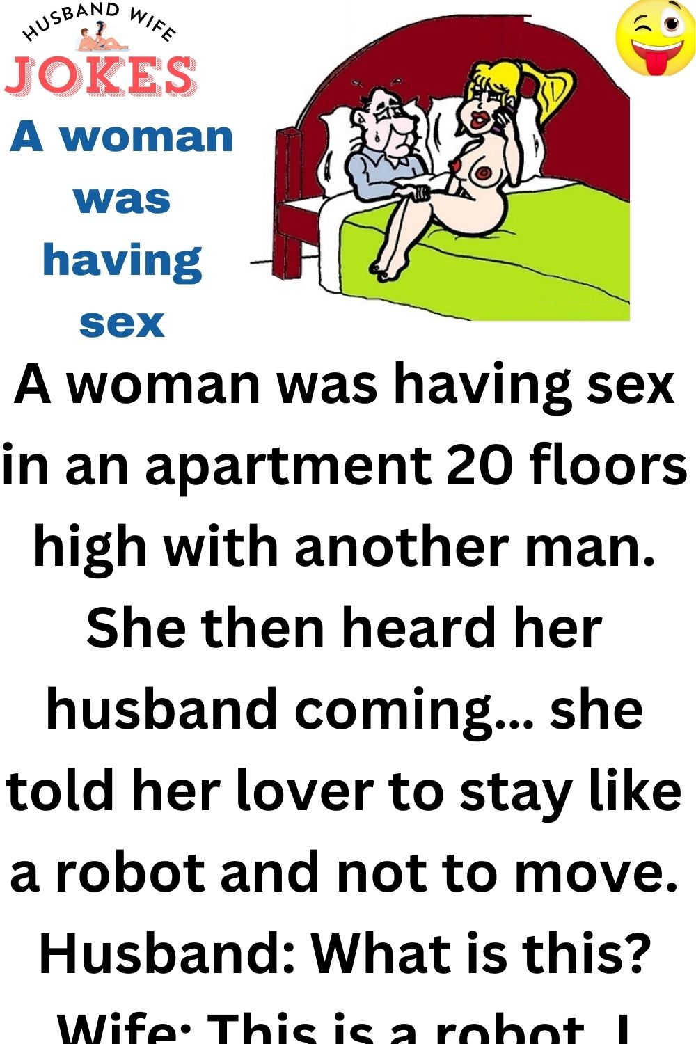 A woman was having sex