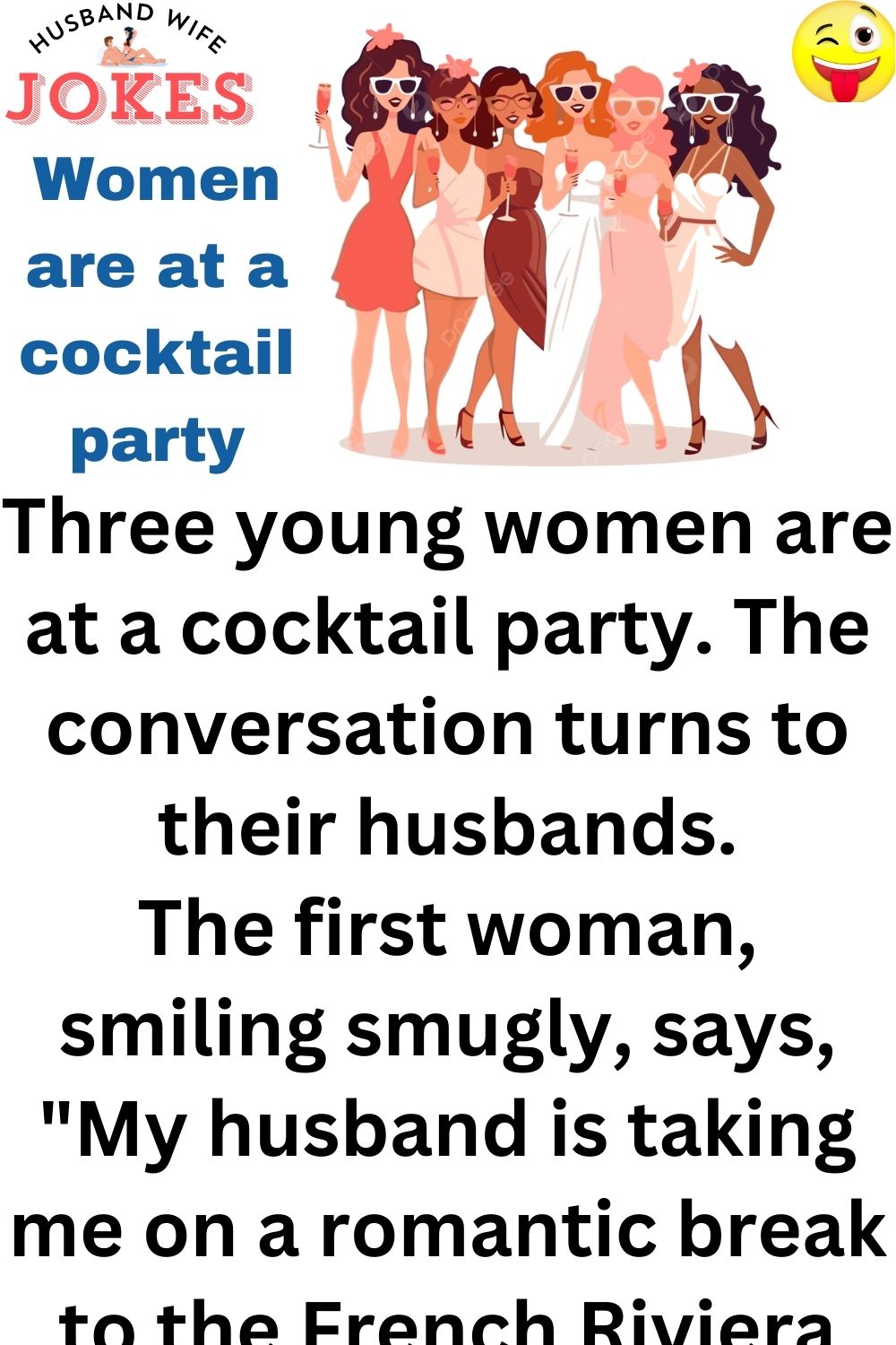 Women are at a cocktail party