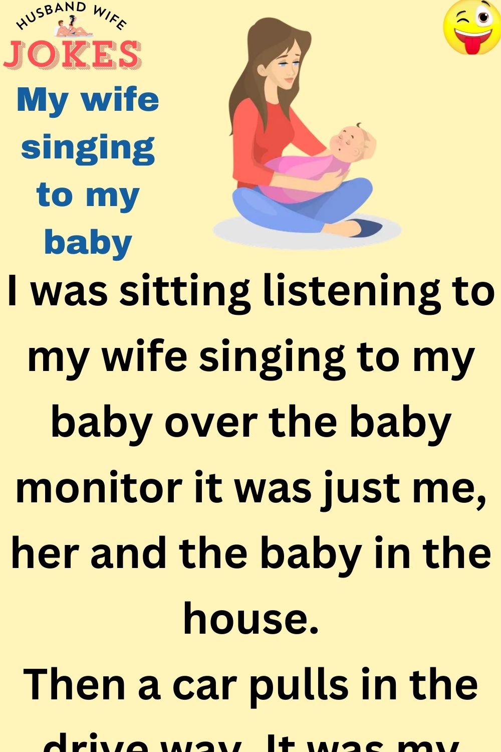 My wife singing to my baby